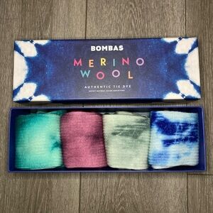 Bombas Authentic Merino Wool - Set of 4 tie dye socks - box set